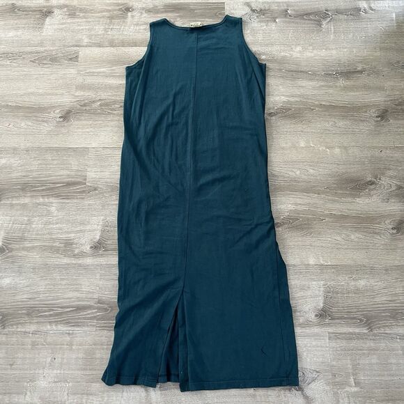 Vintage Blue Cactus Tank Top Maxi Dress Womens Size XL Blue Tribal Native USA - Picture 7 of 10